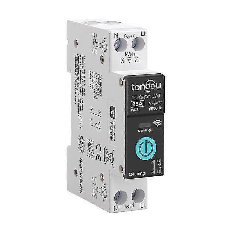 Interrupteur de télécommande pour l’application TUYA 25A rail DIN WiFi