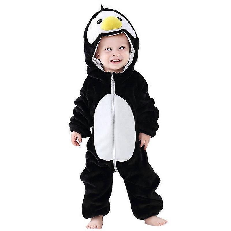 Infant and toddler flannel jumpsuits Animal print jumpsuits Warm winter and spring jumpsuits Unisex