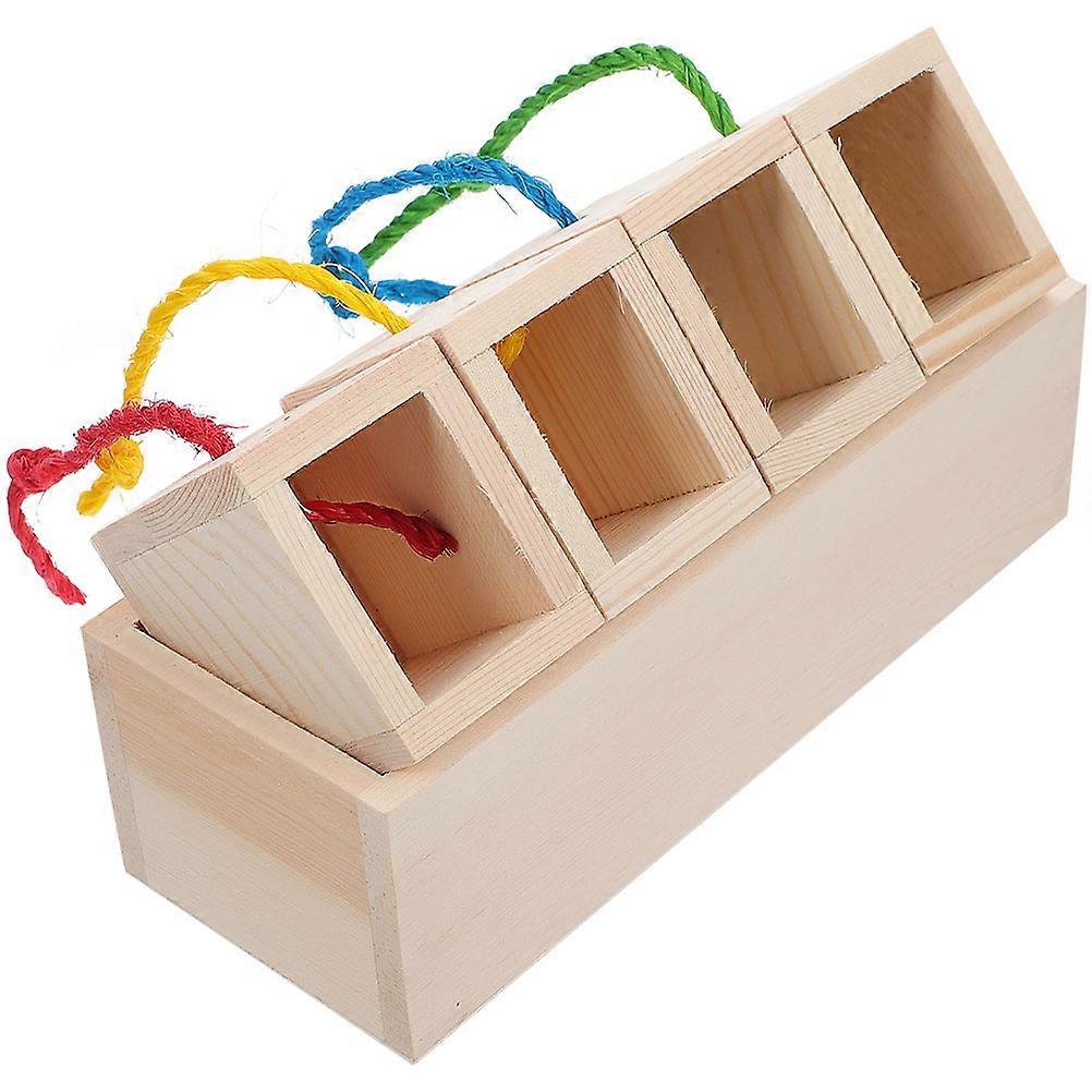 Hamster Treats Foraging Puzzle Feeding Box for Hamsters, Gerbils, and Guinea Pigs – Encourages Exercise, Exploration, and Interactive Play