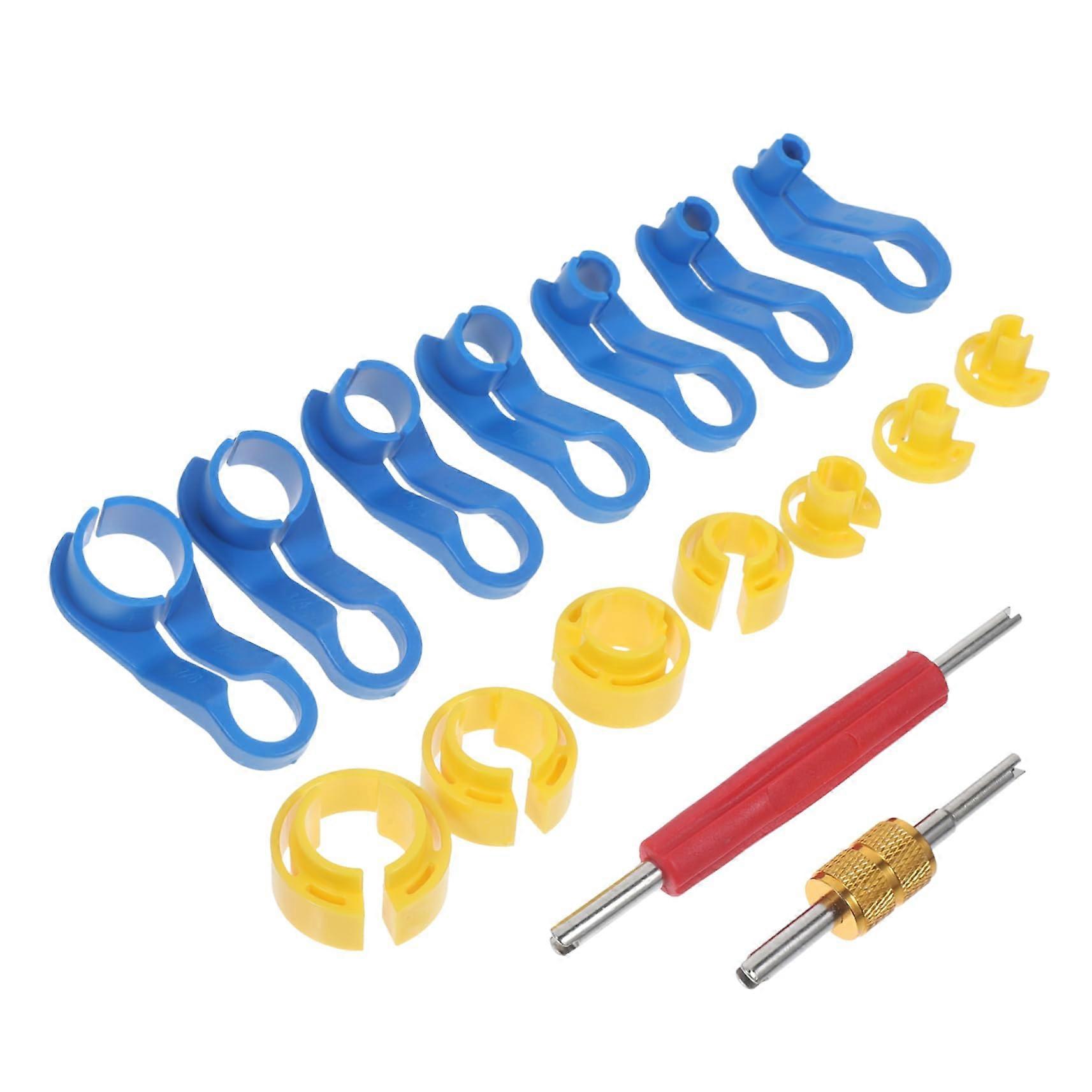 16Piece Fuel Line Disassembly Tool Set, Durable Fuel Line Removal Tool Compatible with Domestic and Imported Vehicles