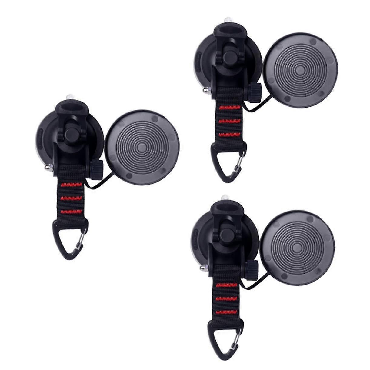 Suction Cup Hooks for Tent, Car Tent, Strong Suction Hooks for Camping, Pack of 3