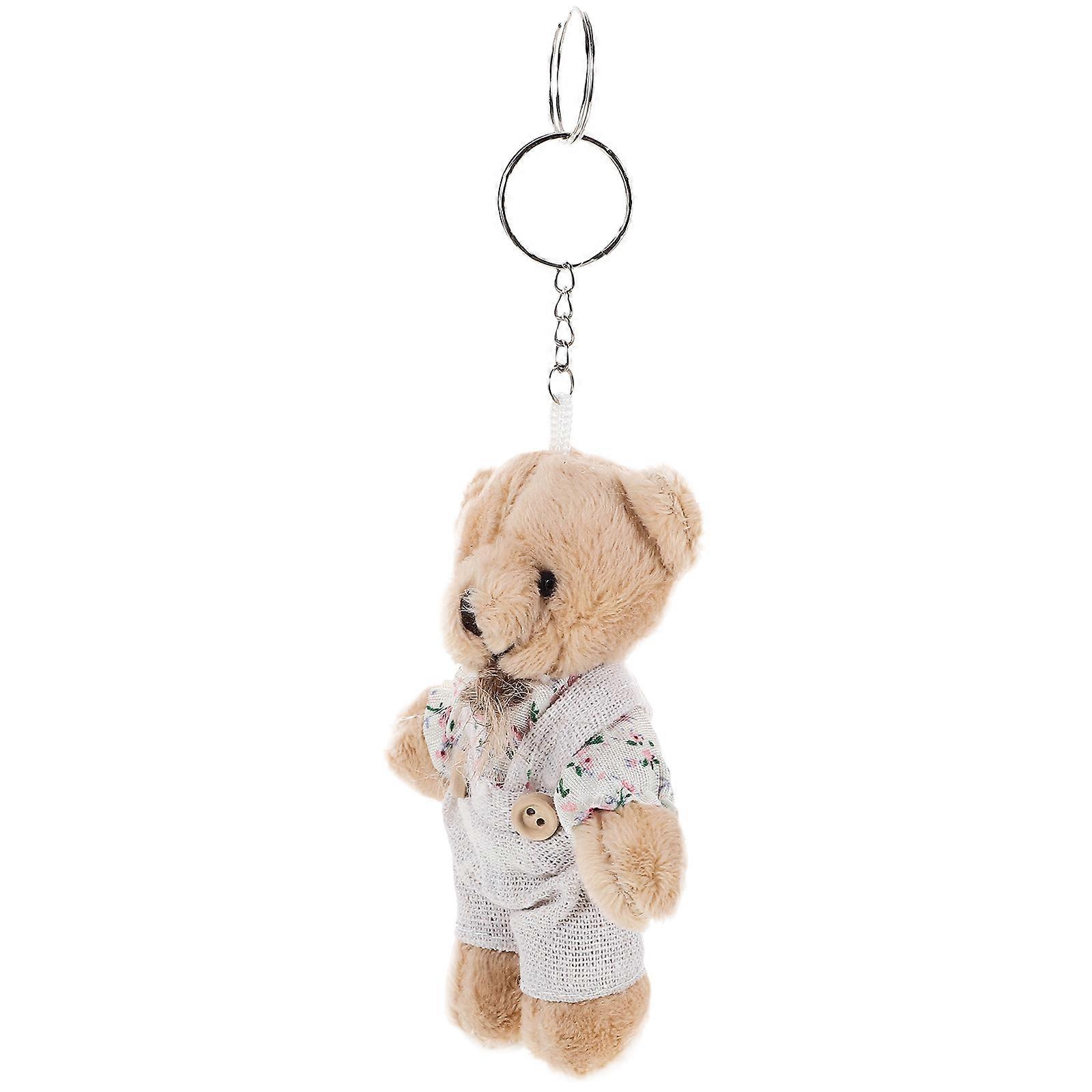 Plush Mini Bear Keychain Pendant For All Kinds Of People 14X11X7CM 1Pc