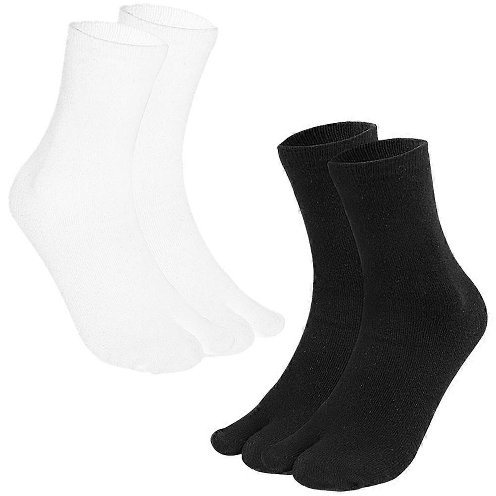 Comfortable Toe Spreaders Socks For Men Designed To Absorb Sweat Perfect For Daily Use Available In Assorted Color 2 Pairs