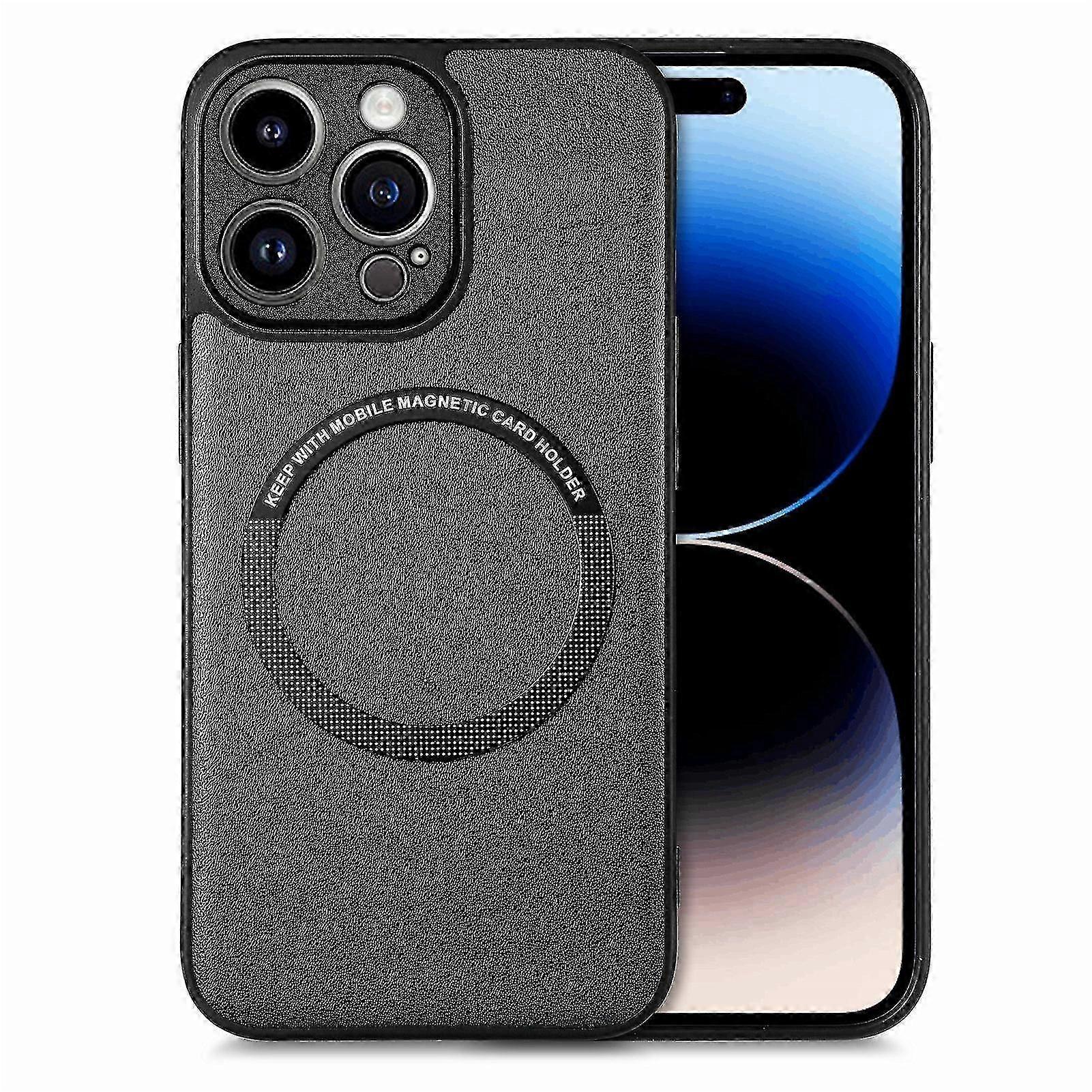 Case For Iphone X/11/12/13/14 Magnetic Solid Color Fine Hole Anti-fall Case For Iphone