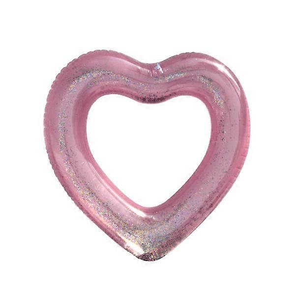 1 Pcs Swimming Ring Floating Inflatable Buoy Pink Bath