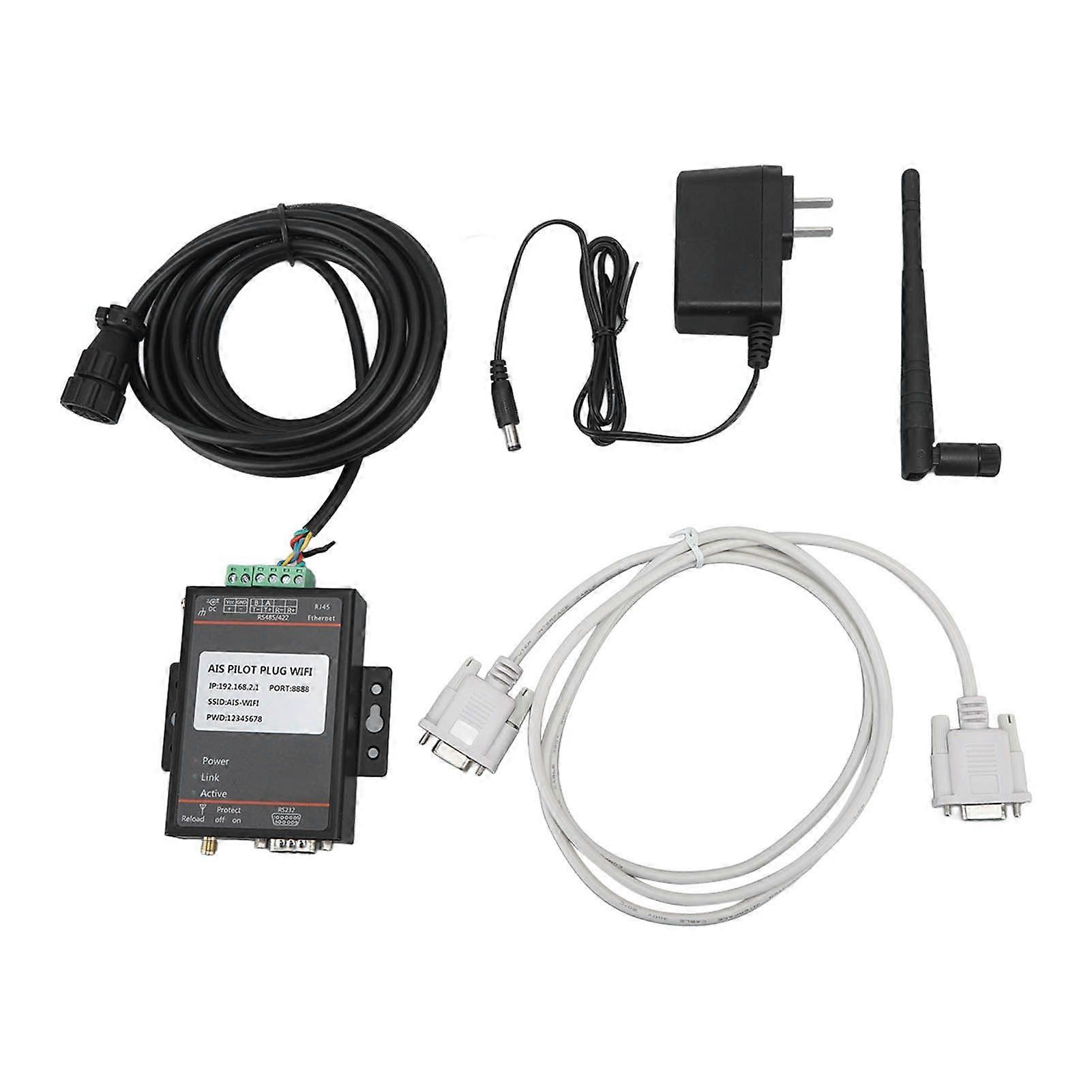 Marineboot Wifi Antenne mit Pilotstecker Kabelstecker