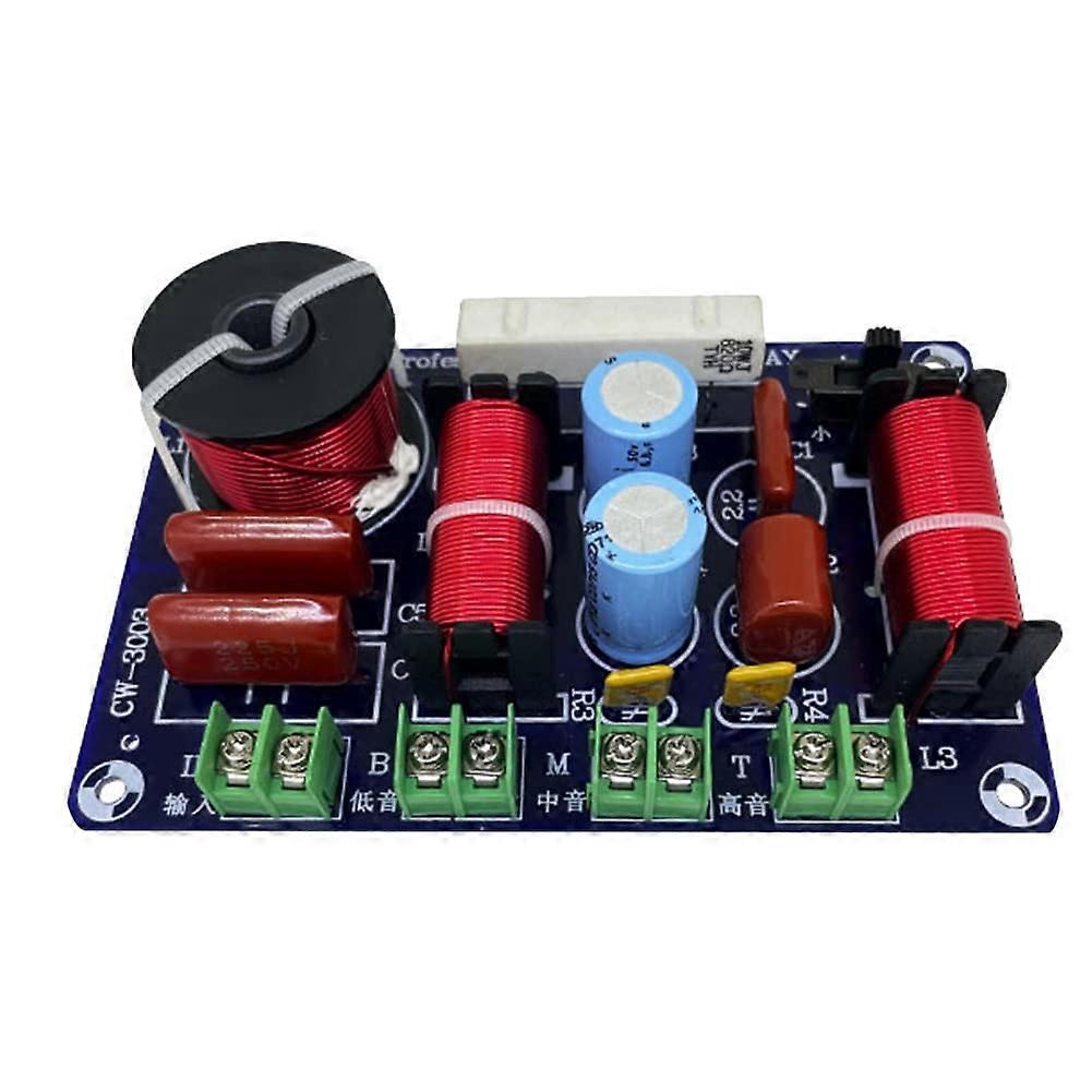 3 Way HiFi Speaker Frequency Splitter HiFi Crossover Filter Splitter DIY Ktv Stage Car Audio Woofer Speaker Filter