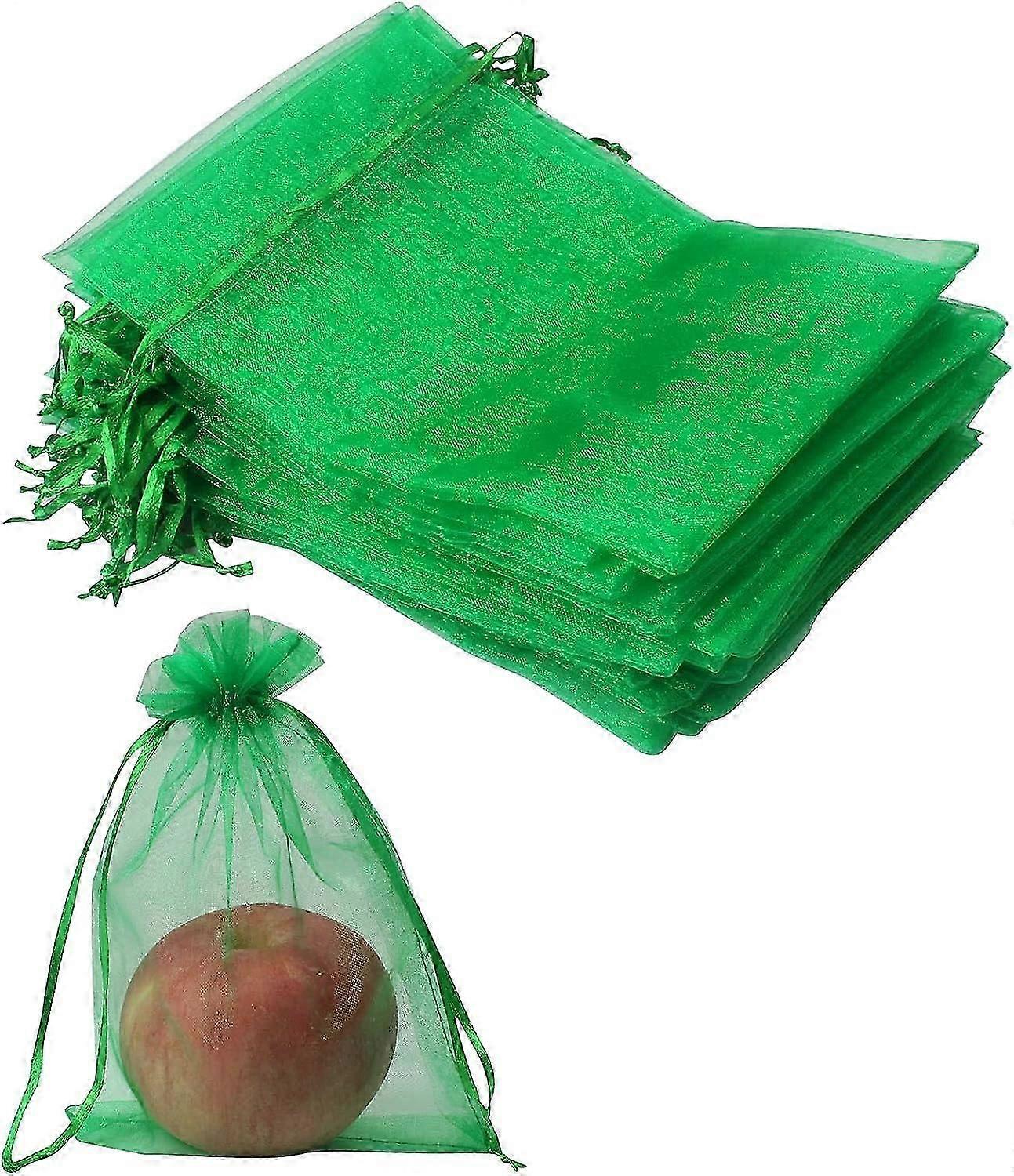 50 pieces 10 x 15 cm fruit protection bagsstrawberry grapes garden fruit protection bags, grape protection bag with drawstring, protection against bir