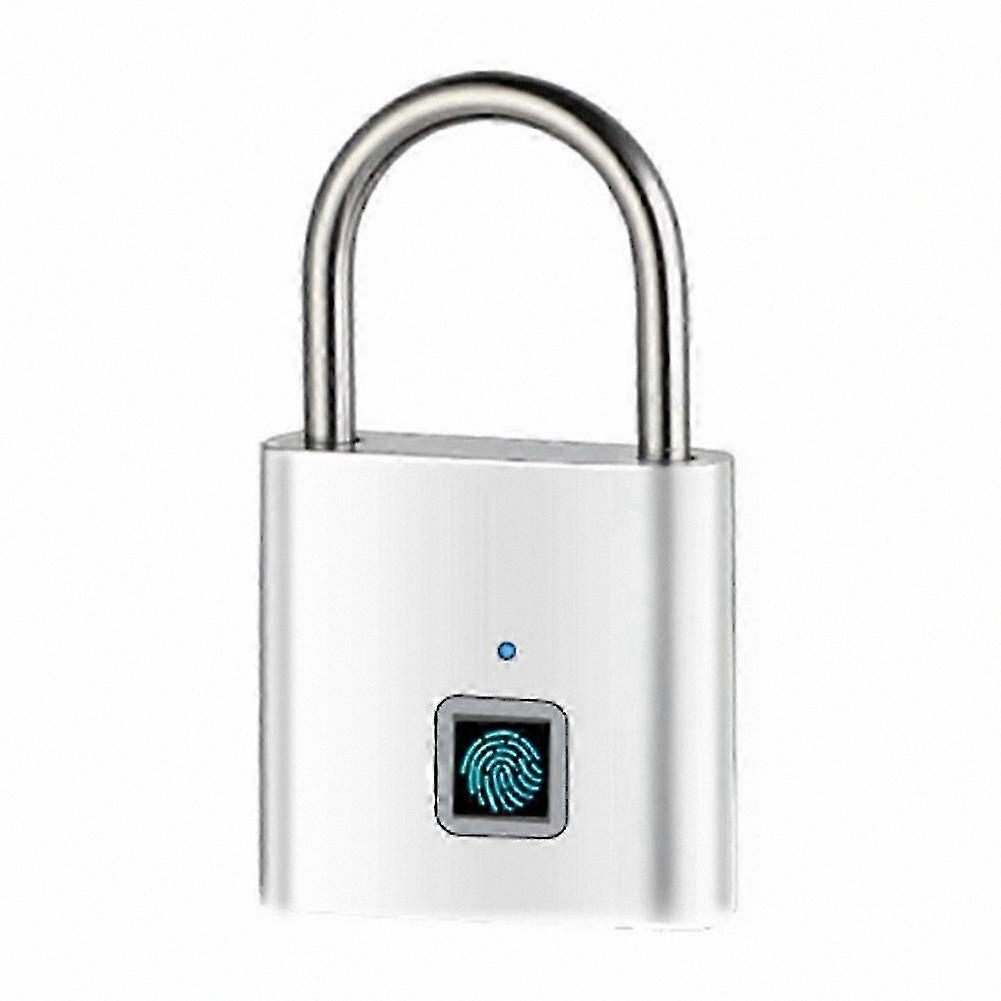 USB Rechargeable Zinc Alloy Fingerprint Door Lock with Quick Unlock Feature