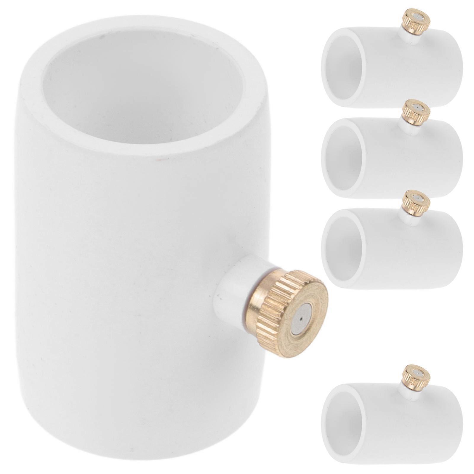 Durable White PVC Mister Nozzle with External Thread for Outdoor Misting Cooling System 1/2"