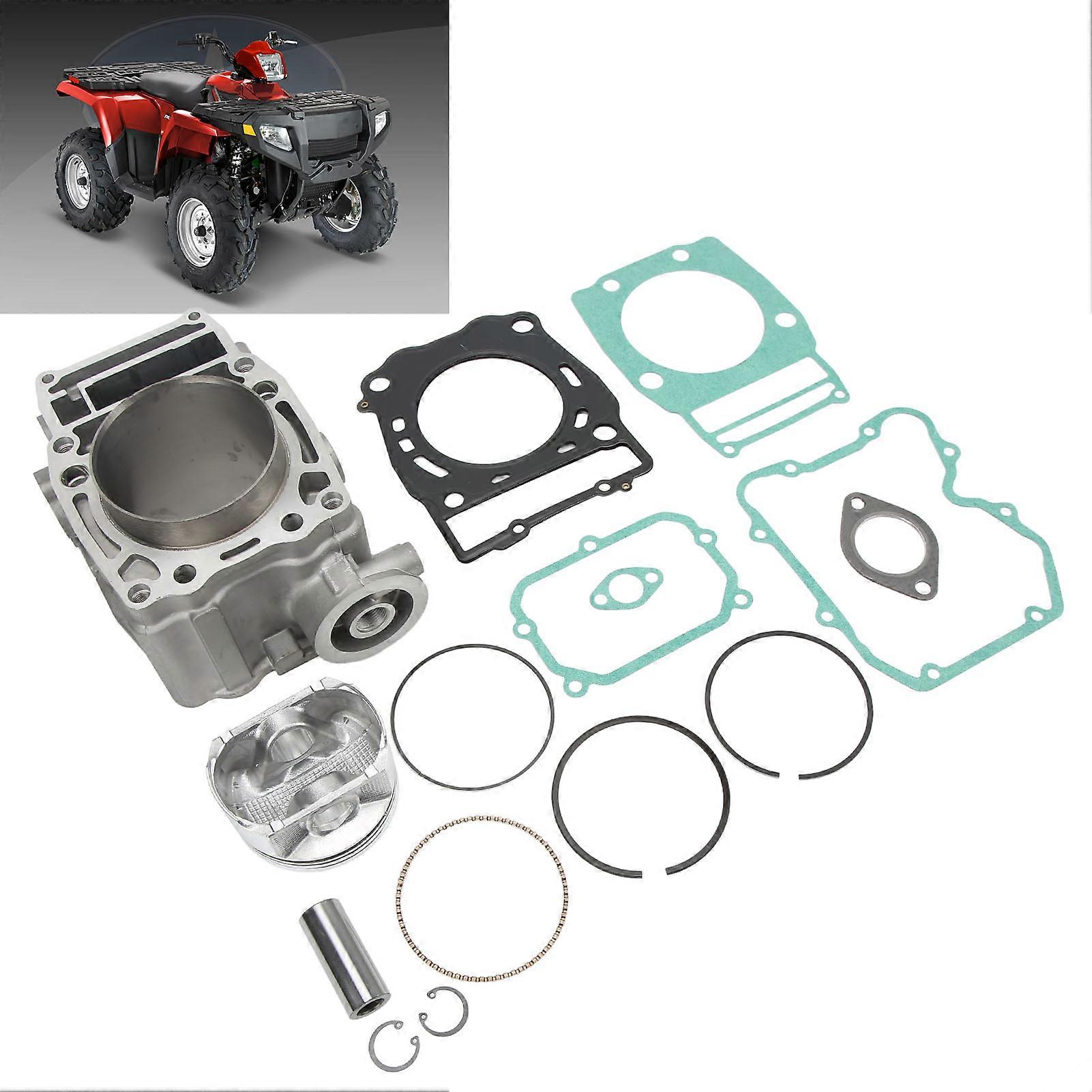 16PCS 500 CC Piston Cylinder Top End Kit 92mm 3087224 Complete Replacement for Polaris ATP 500 2004‑2005 