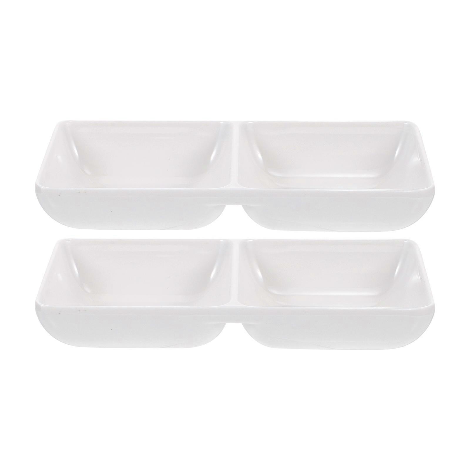 2Pcs Dish Color Mixing Trays for Versatile Storage and Seasoning