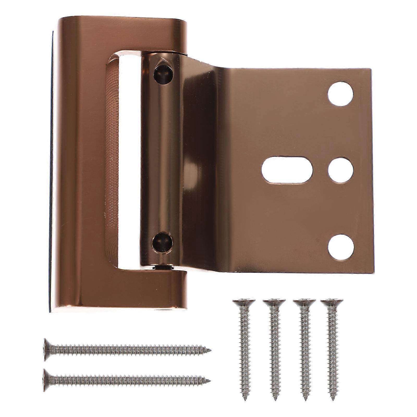 Portable Safety Door Lock Latch Ideal For Child Safety In Emergency Situations With Spring Loaded Design Sized 8.5X7.6X2.5CM 1Pcs