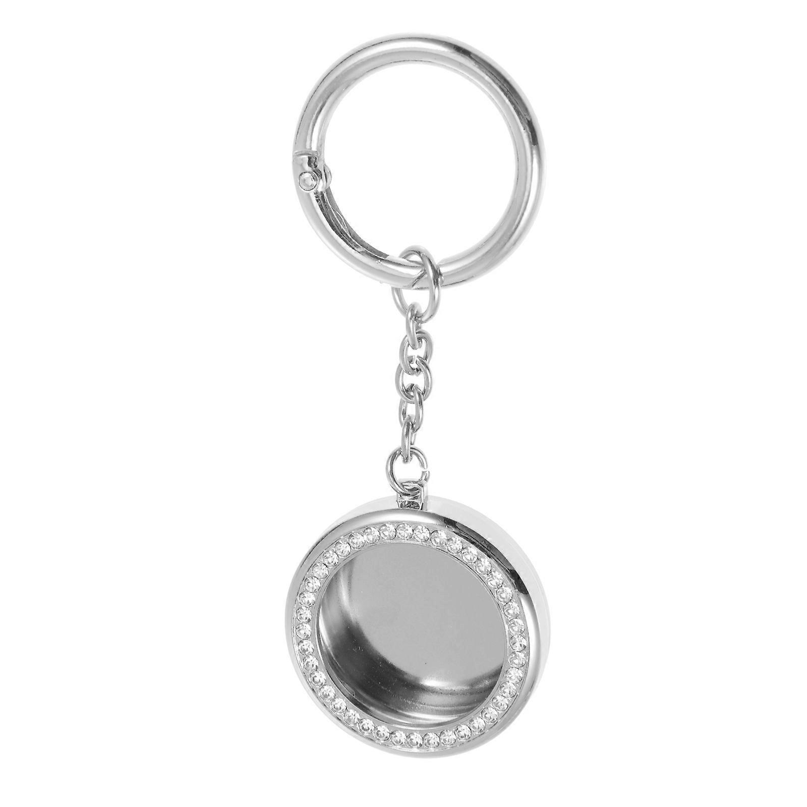 Anti-Scratch 1Pc Silicone Shell Cover For Keychain Daily Use Silver Aluminium Material Durable