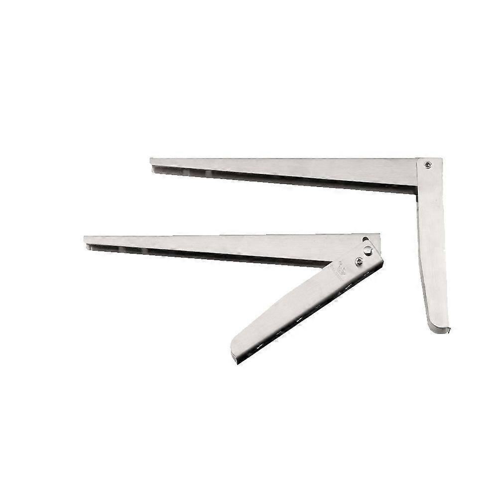 Stainless Steel Bracket Folding Support Shelf Practical Wall Bracket Rack Durable Support Frame for Home (8 Inches)
