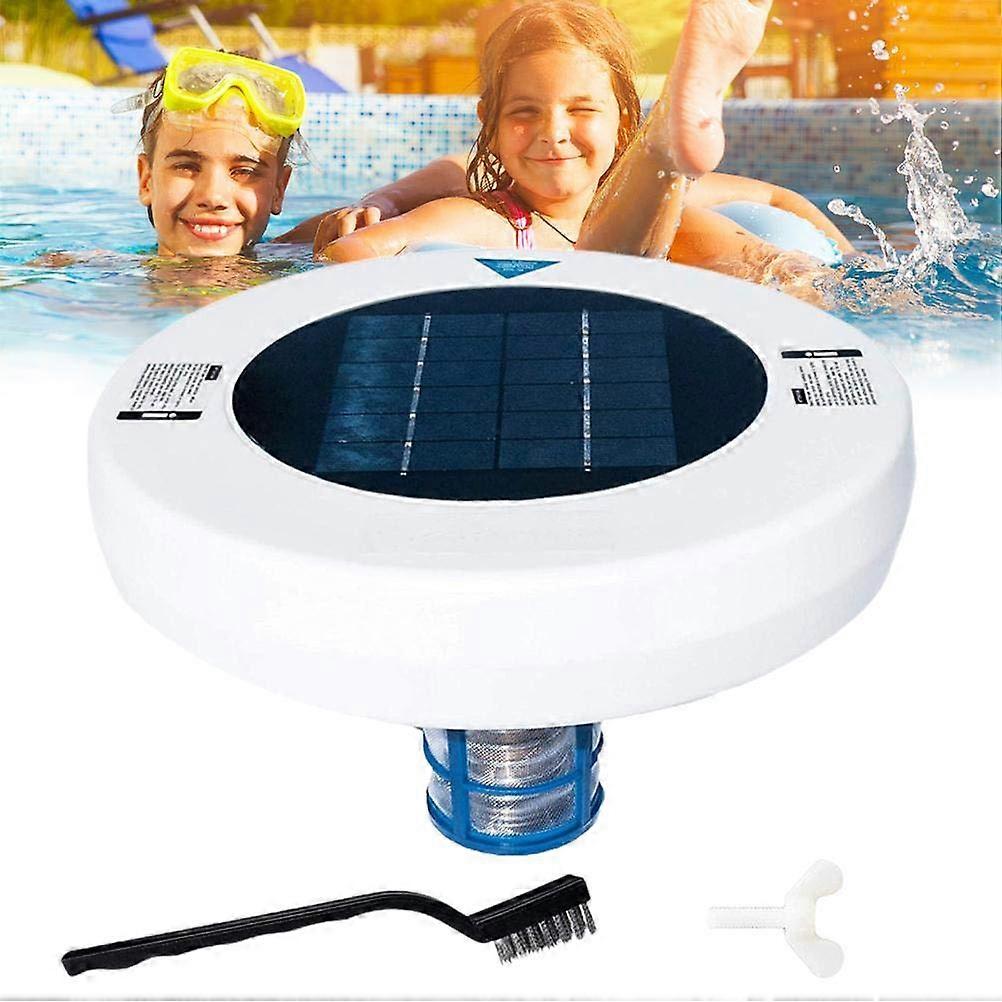 Solar Pool Ioniser - Efficient Floating Pool Cleaner with Copper and Silver Ions, 27 x 26 x 21 cm, Safety Water Purifier