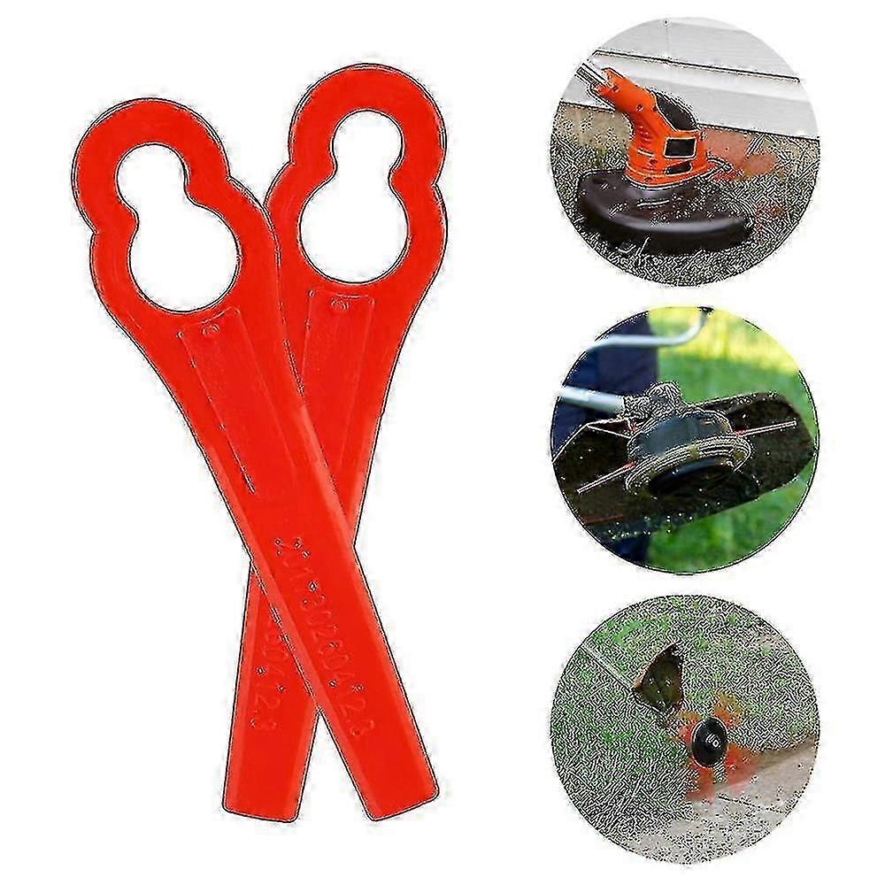 100pcs Plastic Lawn Mower Replacement Blade For Cordless Grass Trimmer Strimmer