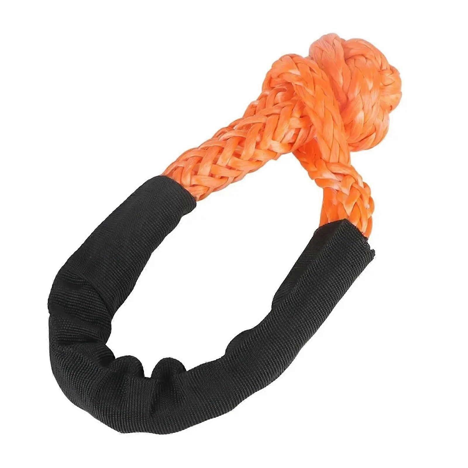 Recovery Tow Strap Soft Shackle Synthetic Fiber for Vehicle Recovery, Off-Road Towing Rope, 38,000 Pound Capacity