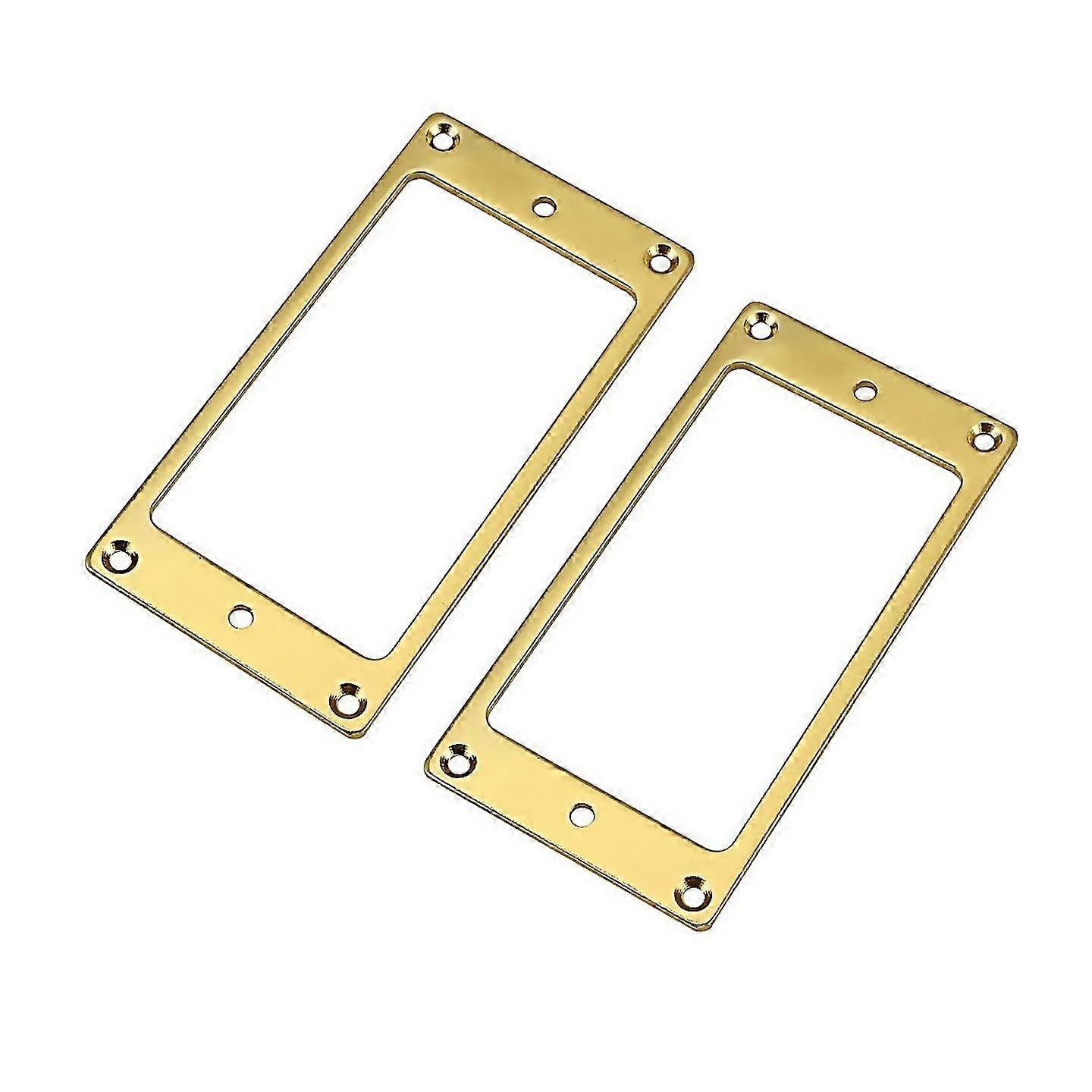 For 2 pcs metal flat humbucker cover guitar pickup frame mounting