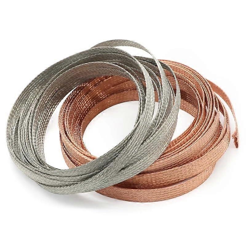 Braided Cable Sleeve 1 Meter Width, Expandable Shielding, Tinned Copper Plating, Shielded Metal Sheath, 4-28 mm