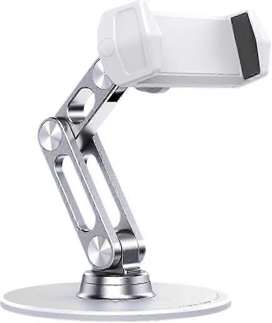 Adjustable Aluminium Desktop Phone Holder - Compatible with All Smartphones