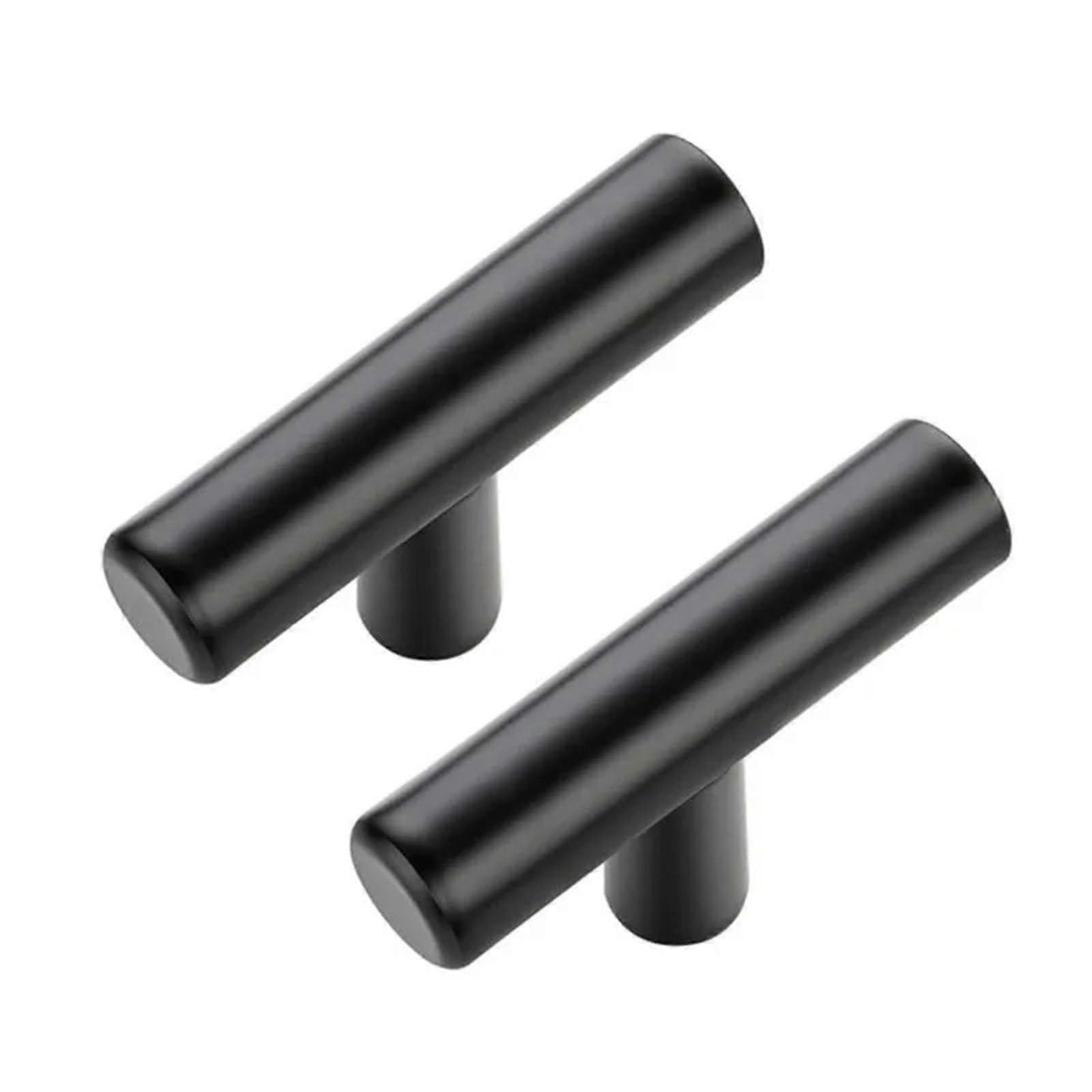 2 Pack Stainless Steel Cabinet Drawer Pull Handles for Kitchen Cupboard Wardrobe Black