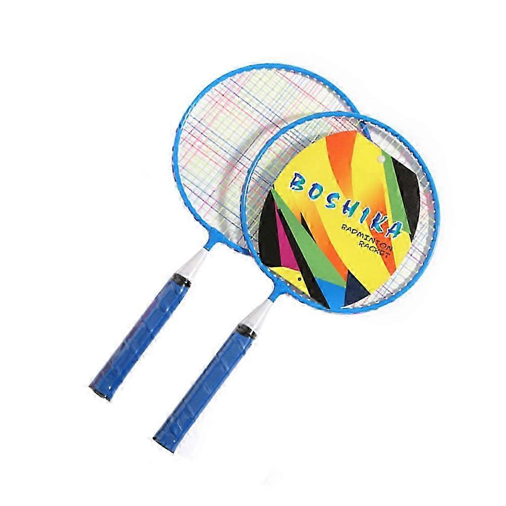 لعبة مضرب تنس الريشة في الهواء الطلق اللعب الرياضي سبائك الألومنيوم الأزرق 1 مجموعة 44×22.5 سم أزرق SZRH A-D