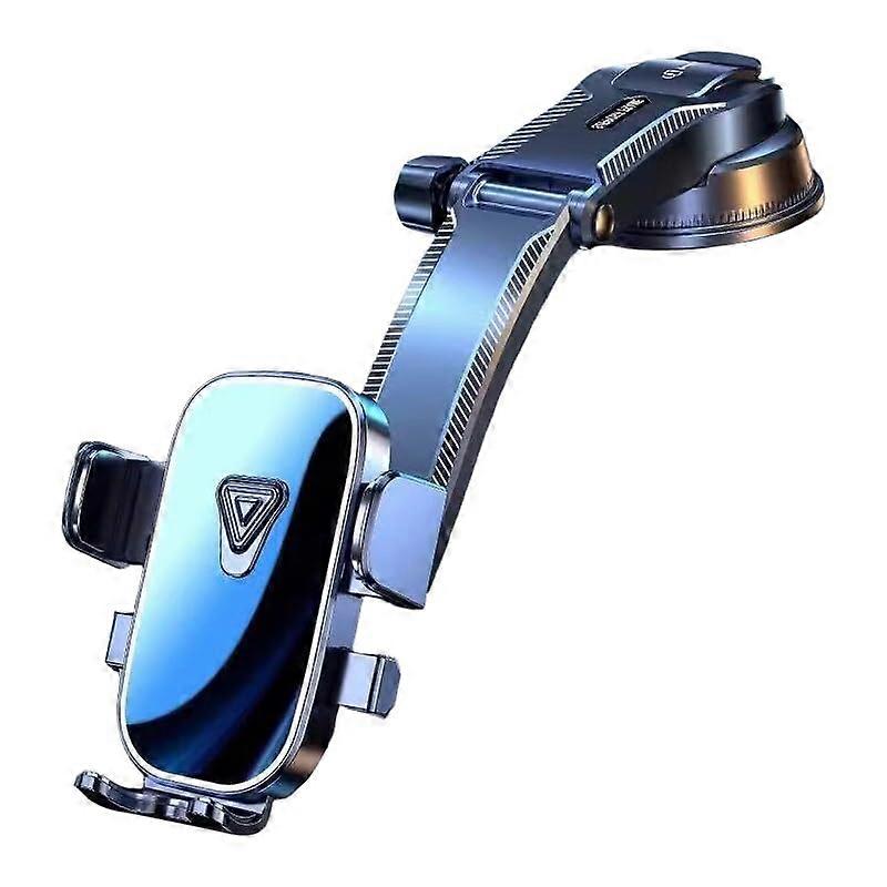 Universal Car Phone Mount With Suction Cup, 360 Degree Ball Head, One-Button Gravity Lock, Compatible iPhone And Samsung