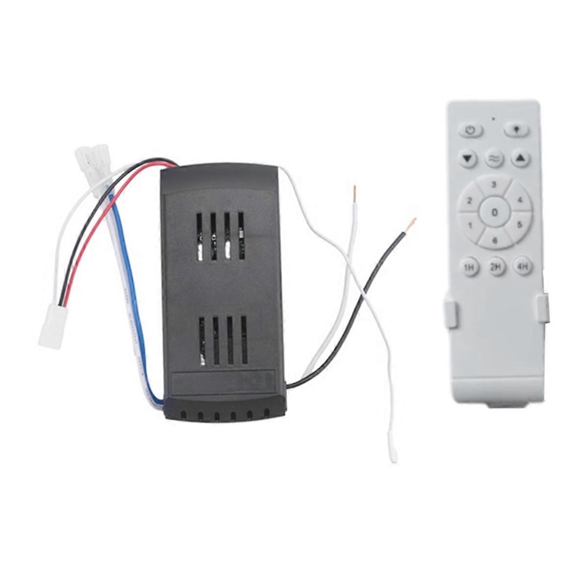 Universal Ceiling Fan Remote Control Kit 6-Speed 40W Timing Function