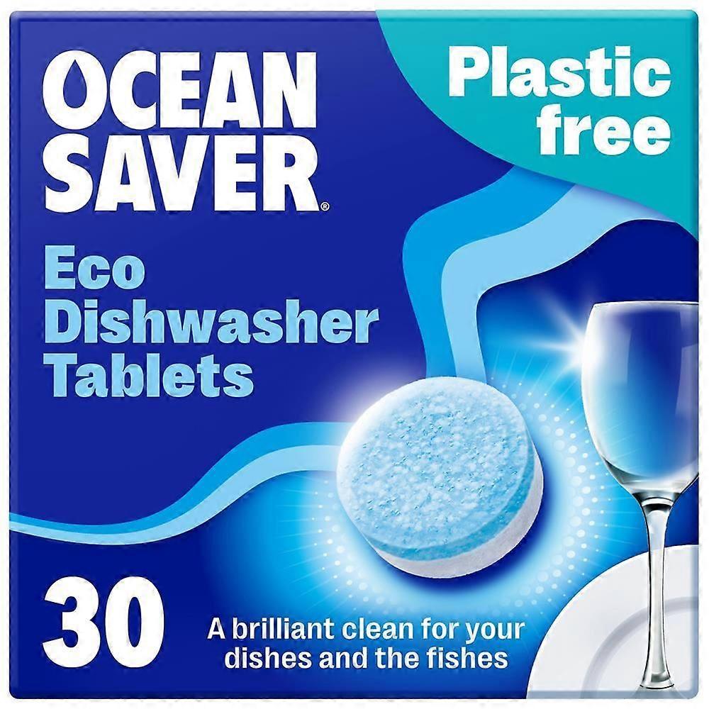 Pastilles pour lave-vaisselle écologiques sans plastique OceanSaver, paquet de 30 (3 paquets)