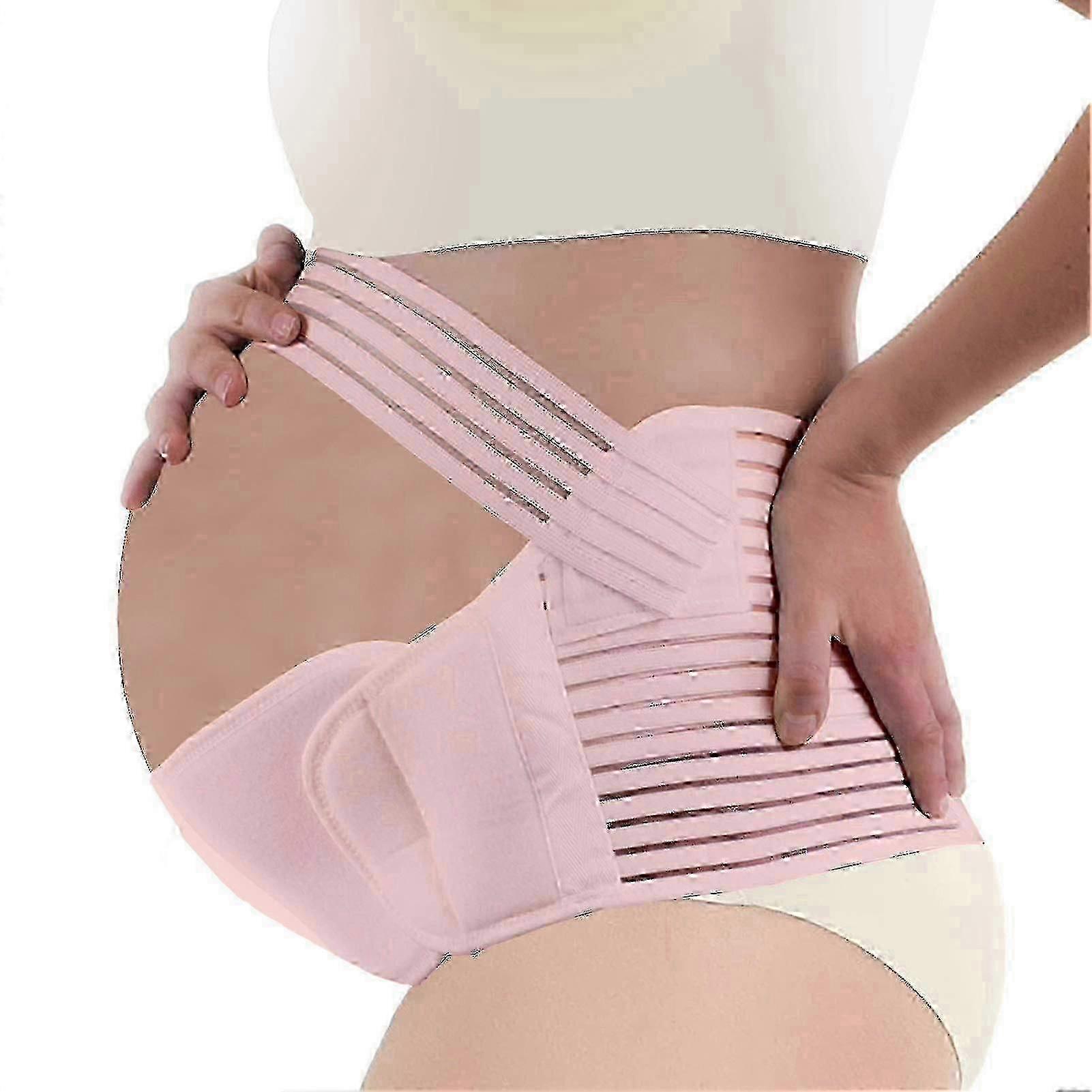 Pregnancy Support Belt for Maternity - Soft Stretchable Belly Band, Comfortable Fit for Women in XL Size, Pink