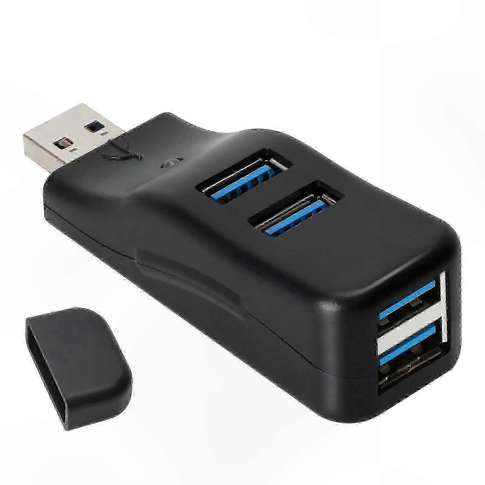 4-Port USB 3.0 Hub, High-Speed Portable USB Splitter Adapter for Multiple Devices hwy