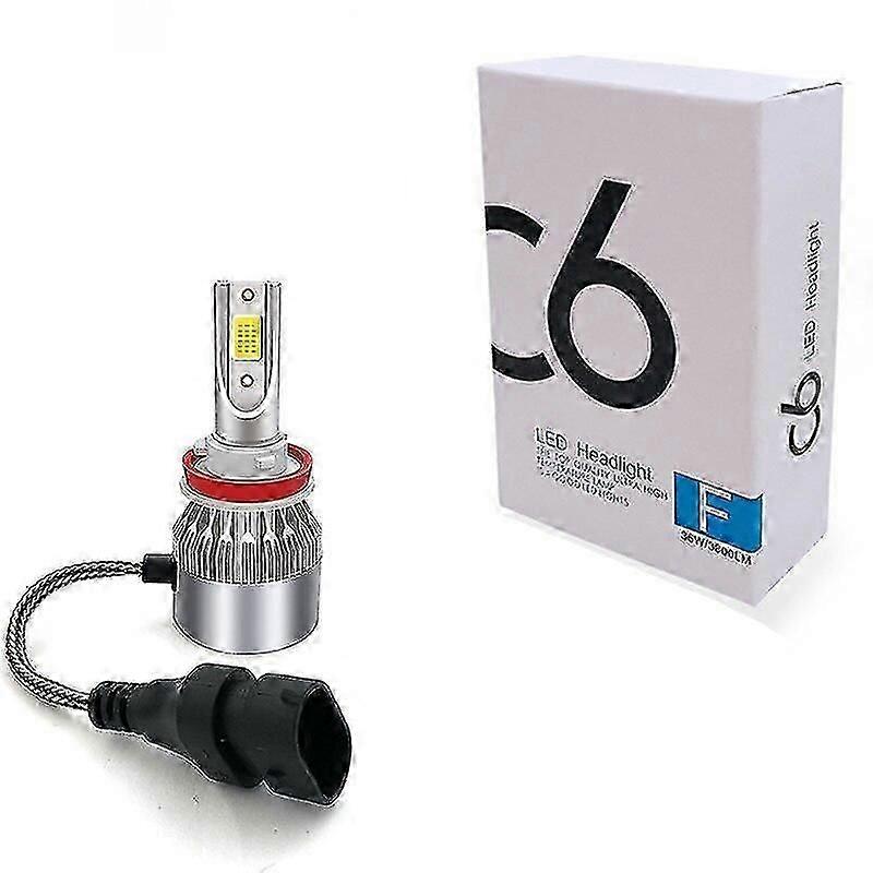 Lampadine per fari a LED super luminose, C6 H11 H3 H7 H4 881 9005 Hb4 9006 H13, 6000K, 72W, 12V, 7600LM