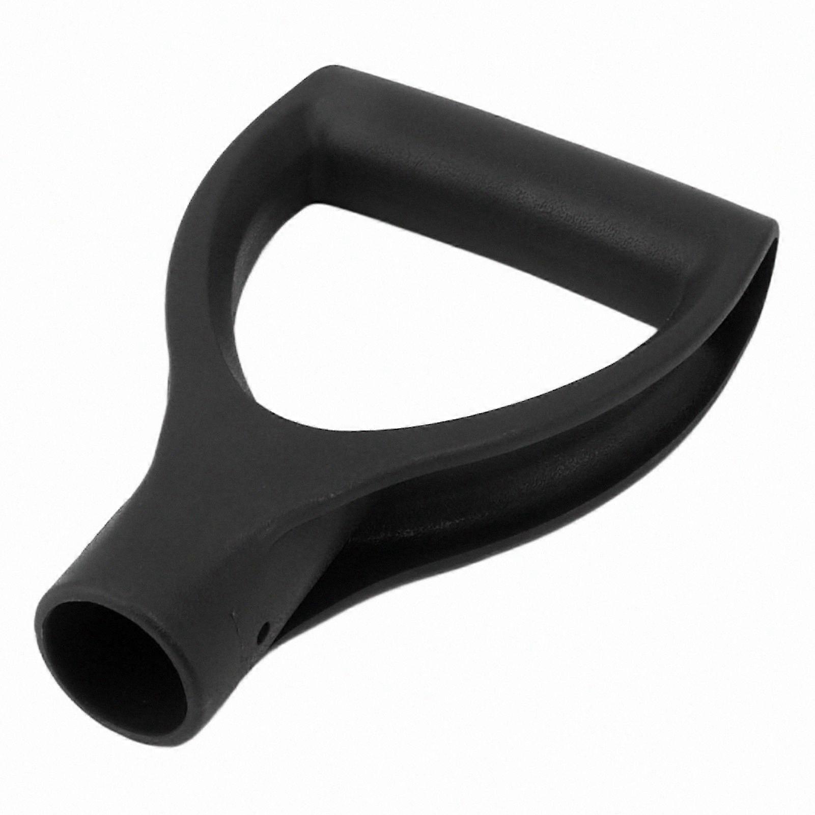D-Type 32mm ID Plastic Snow Shovel Handle for Digging and Raking Tools, Quick Installation, Black