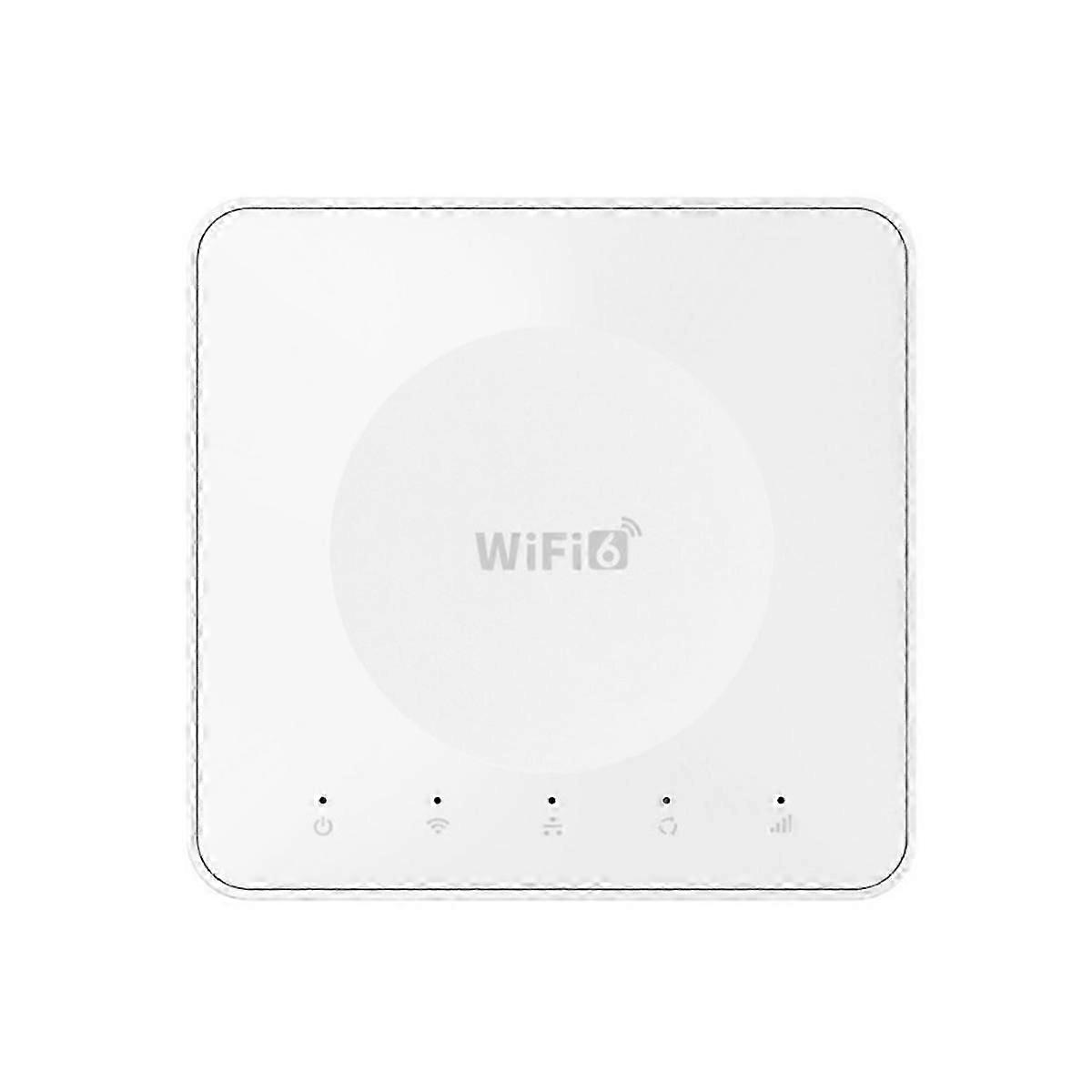 4G LTE WiFi 6 Router with SIM Card Slot Supports 10 Device Connections