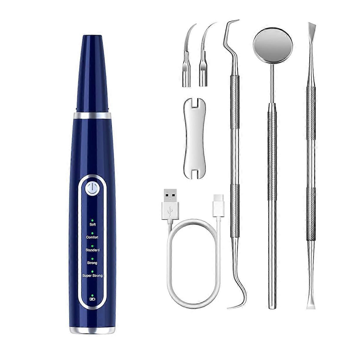 Plaque Remover for Teeth, Teeth Cleaning Kit with LED Light