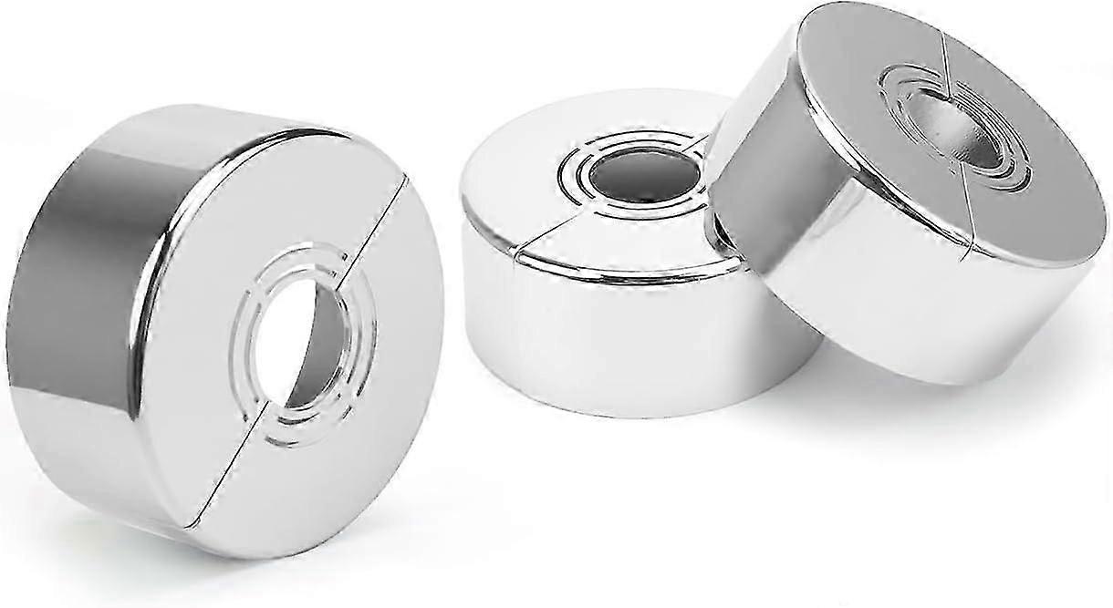 Pieces Faucet Rosette, Shower Mixer Rosette, 3 Sizes in 1, Radiator Pipe Cover Suitable for Diameter of 20MM / 25MM / 33MM, Used for Faucet Decoratio