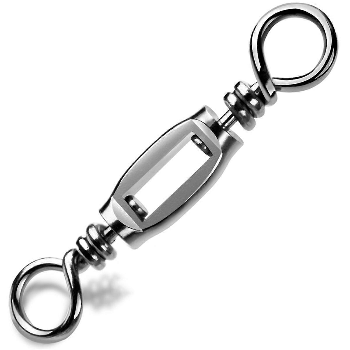 Lot de 15 émerillons de pêche robustes en acier inoxydable, taille 7