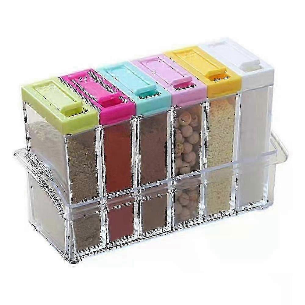 Plastic Mini Salt And Pepper Shakers With Lid, Travel Spice Contain...