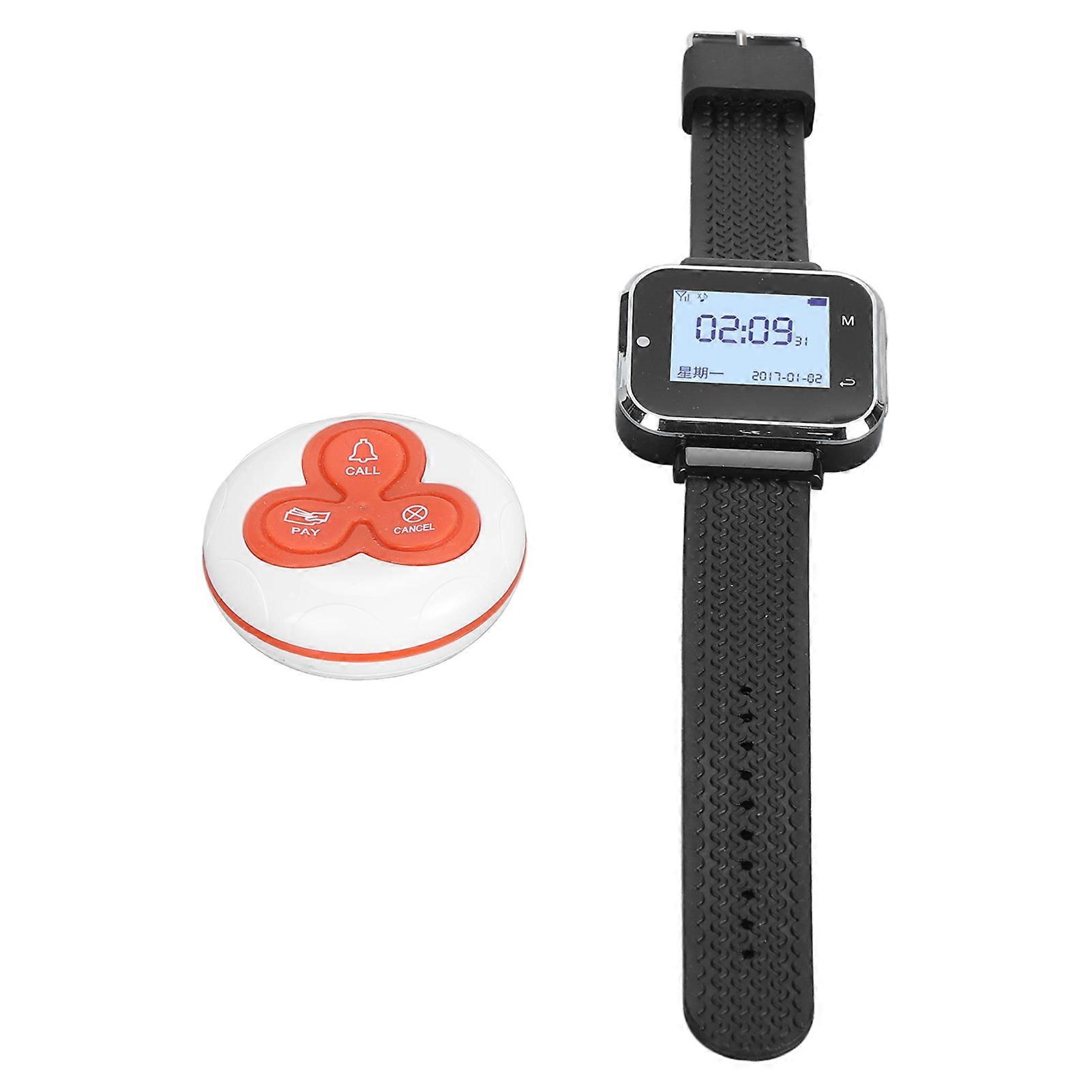 Wireless Calling System 20 Pagers LCD Display IPX4 Waterproof