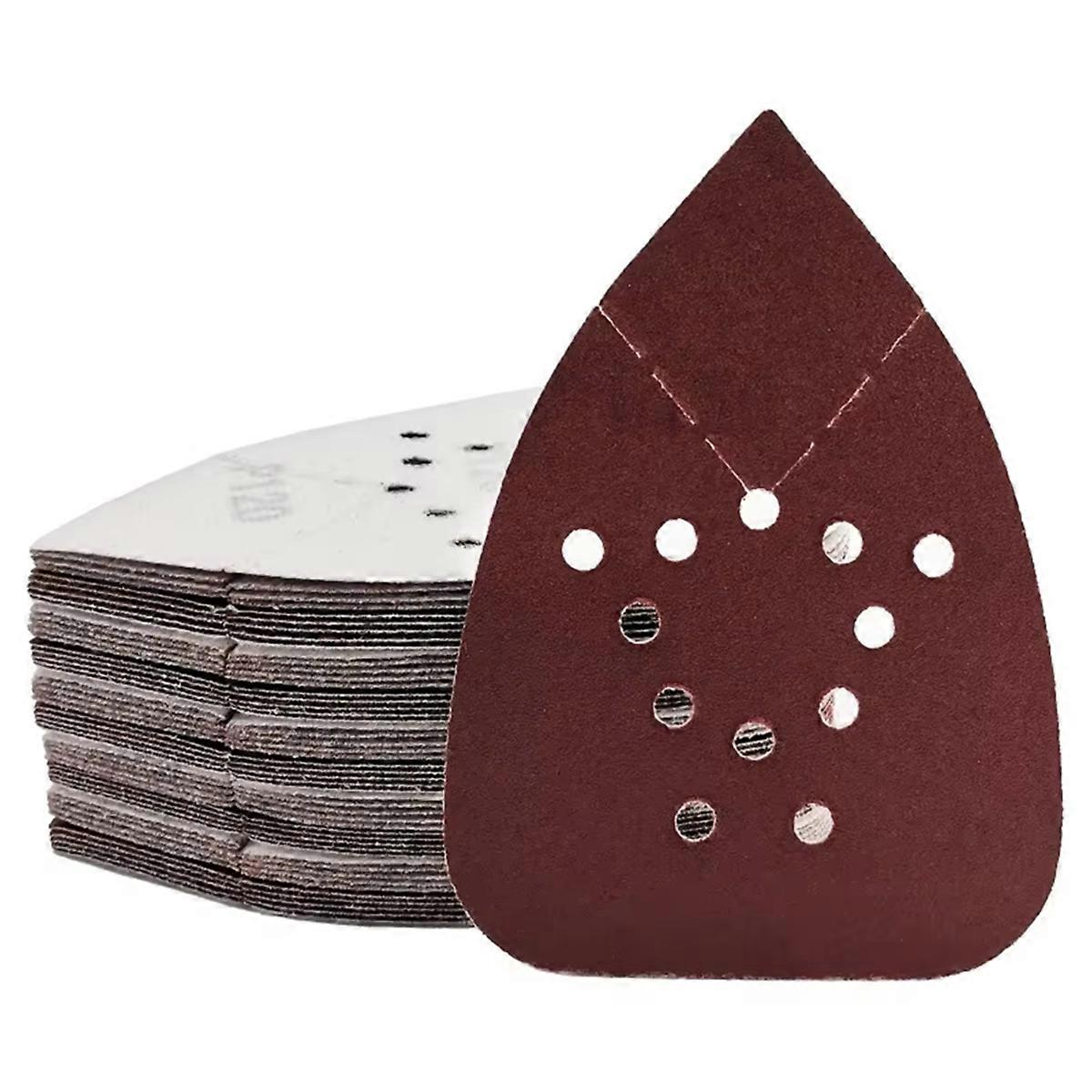 Mouse Sanding Pads 60 Pack,Mouse Sander Sandpaper Assortment, 12 Hole Hook and Loop Detail Sander Pads