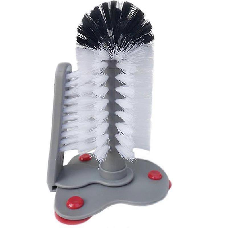 Double-Headed Glass Cleaner Sink Cup Brush Sucker Kitchen Cleaning Supplies Rotating Wine Bottle Cl