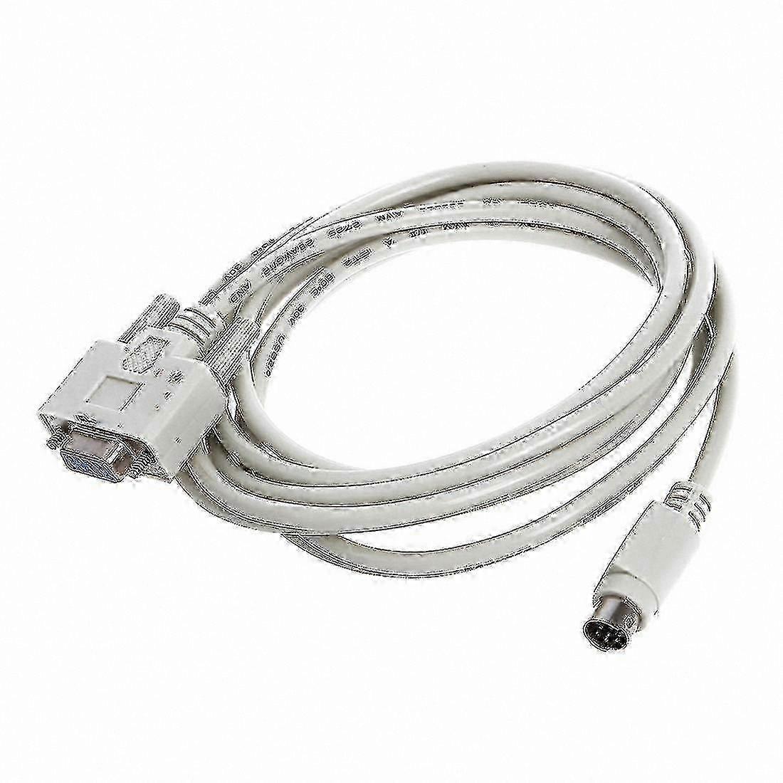 Programming Cable for PLC, DB9 to 8-Pin Mini Din, 8.2ft Adapter Cord