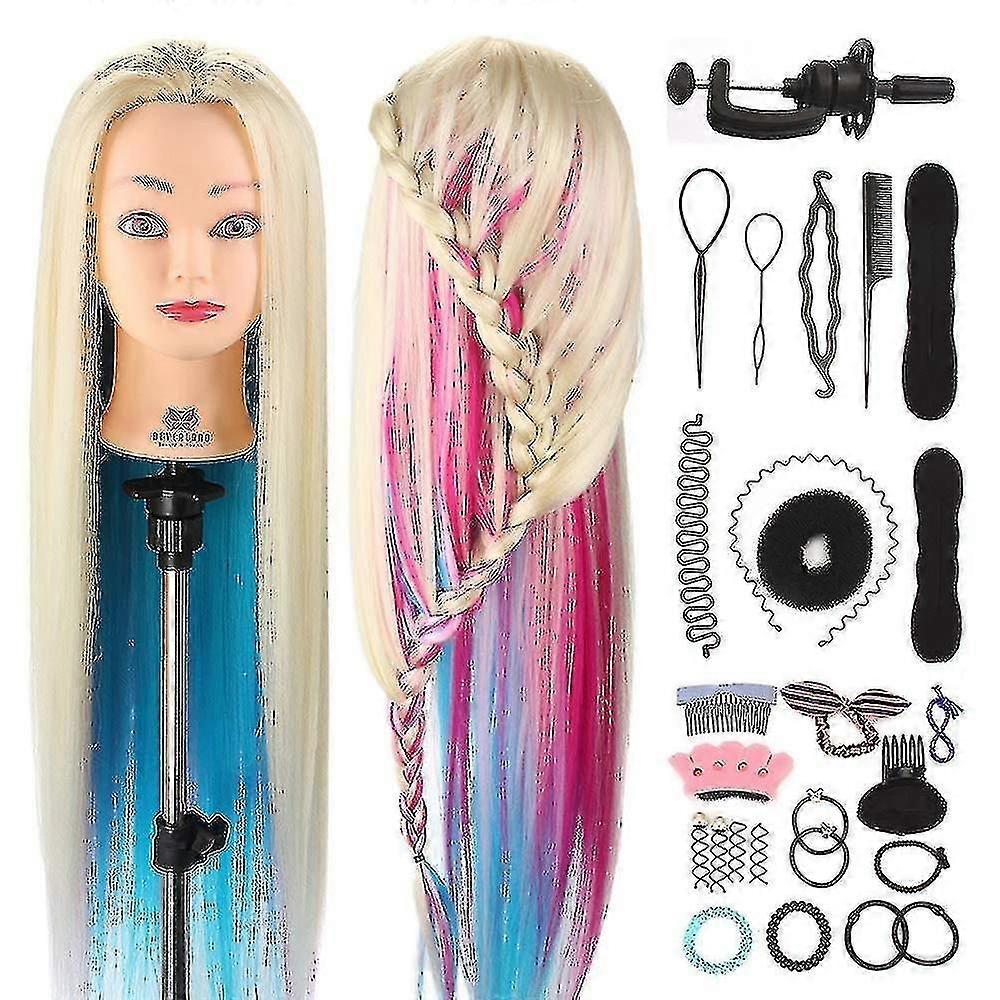 Kunstfaser Haartraining Haargeflecht Zubehör Set