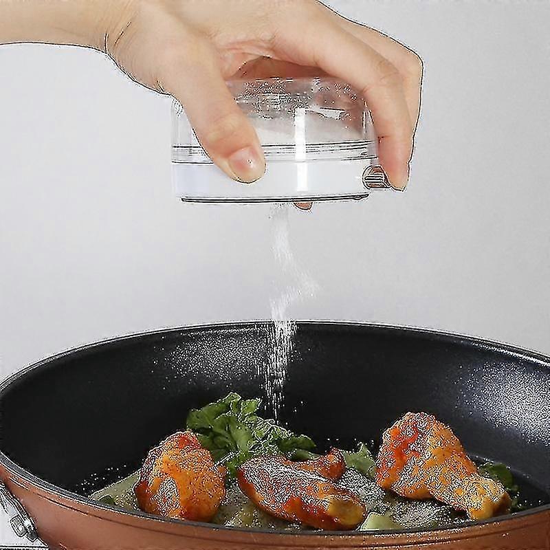 White kitchen storage accessories magnetic adsorption seasoning pot kitchen household multi-function
