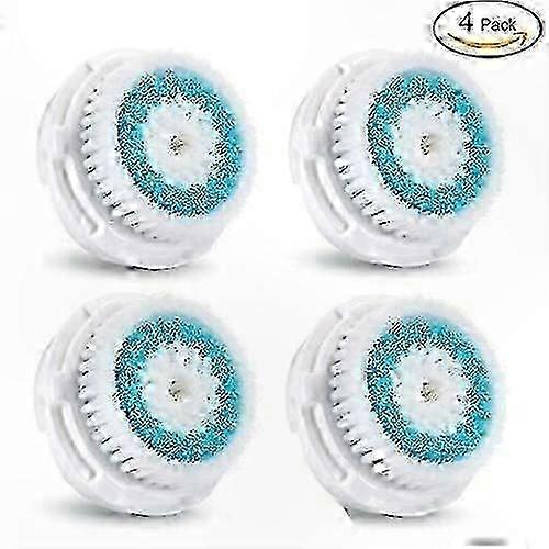 4-Pack Replacement Brush Heads for Facial Cleansing Devices