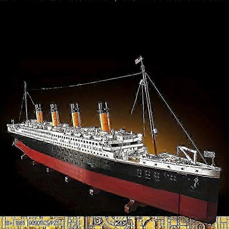 جديد 9090 قطعة فيلم كبير قارب سياحي سفينة باخرة RMS لبنات بناء السفن السياحية