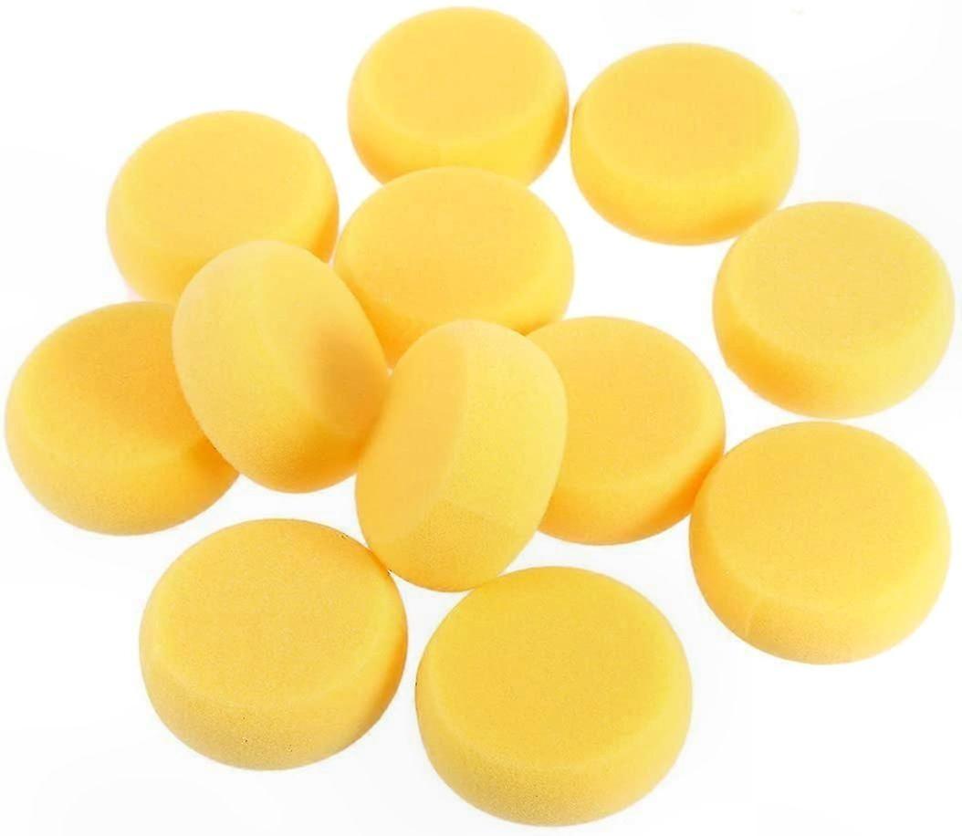 Set of 12 Round Art Sponges for Pottery Painting and Craft Projects