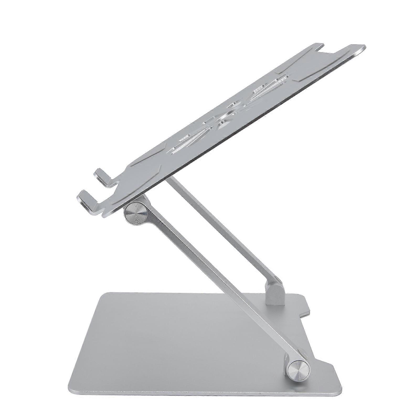 Adjustable Aluminum Laptop Stand 25x23cm Silver Cooling Bracket