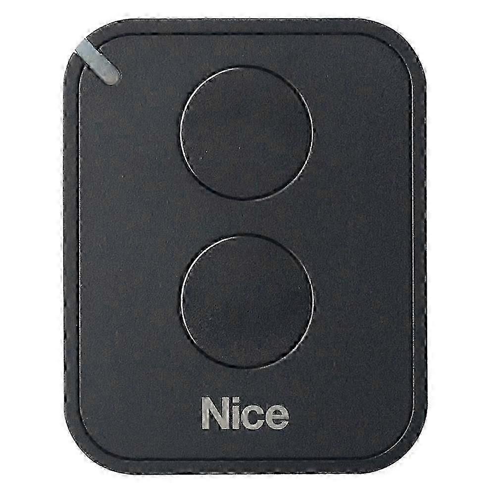 NICE FLO2RE remote control for automating gates and garage doors, ON2E/A transmitter with two buttons (for NICE RB400 and NICE RB1000 gates), black